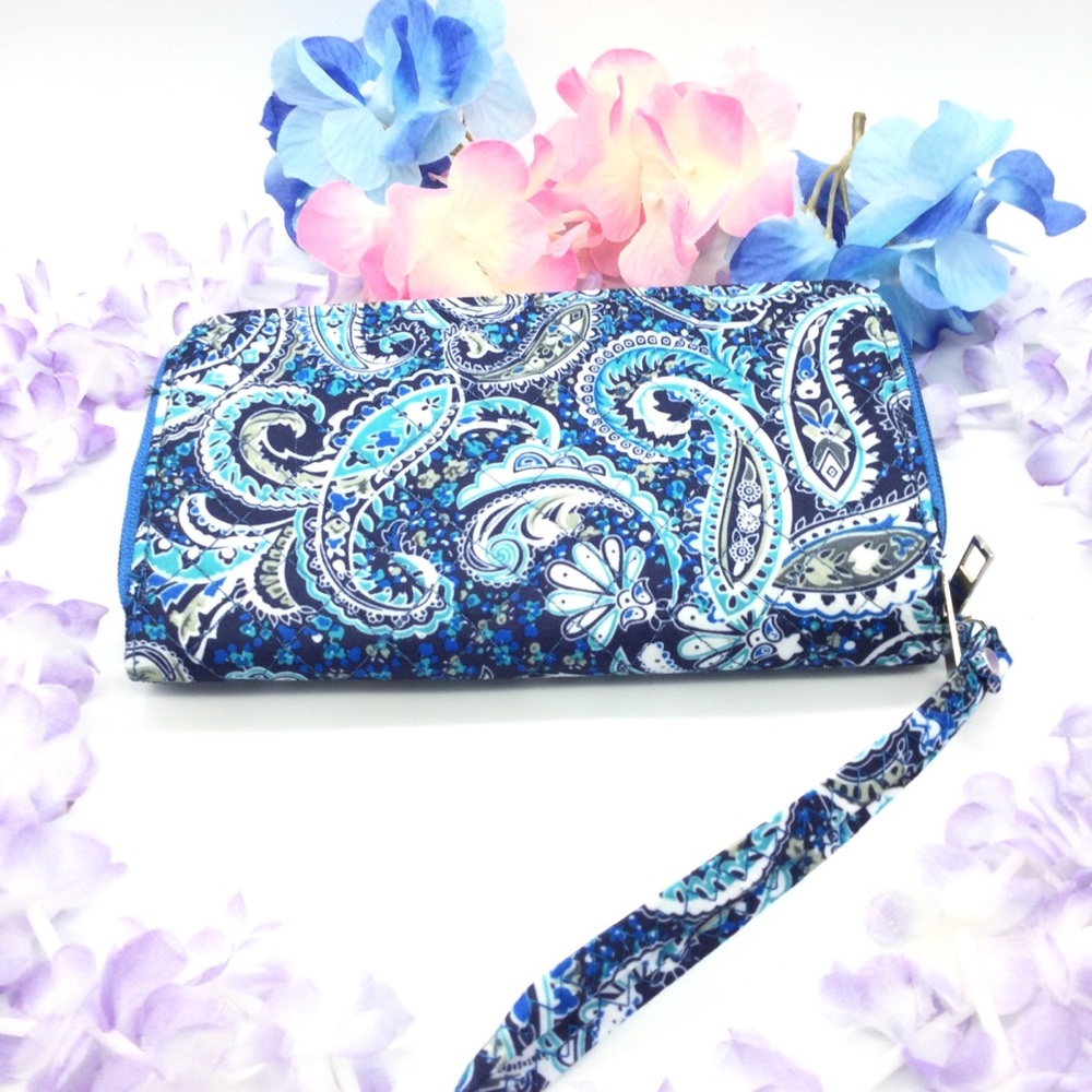 Ladies quilted wallet double zip new - Picture 2 of 9